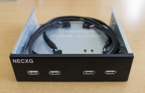 4 Port USB 2.0 Front Panel / Bay SSD - 5.25 inch ( Khay ổ DVD )
