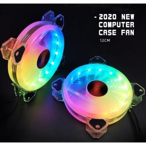 Quạt CoolMoon K5 - Fan CoolMoon K5, Led RGB 12cm, trong suốt, phiên bản mới nhất 2020.