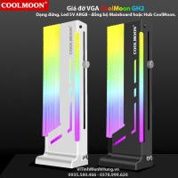 Giá đỡ VGA CoolMoon GH2, dạng đứng, Led 5V ARGB - đồng bộ Mainboard hoặc Hub CoolMoon.