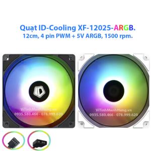 Quạt ID-Cooling XF-12025-ARGB, 12cm, 4 pin PWM + 5V ARGB, 1500 rpm.