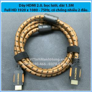 Dây cáp 2 đầu HDMI chuẩn 1.4 / 2.0 dài 1.5M / 3M.