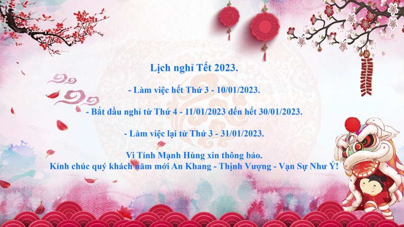 Lịch nghỉ Tết 2023.