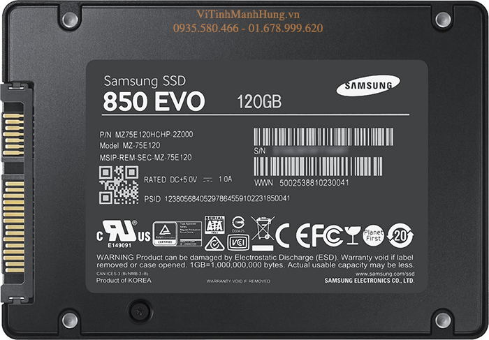 SSD Samsung 850 Evo - 120G - Sata 3 - True Speed