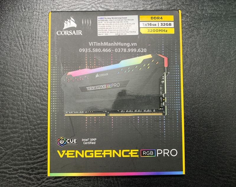 DDR4 Corsair Vengeance Pro RGB 32GB ( 2 x 16G ) bus 3200 Cas 16 - NEW