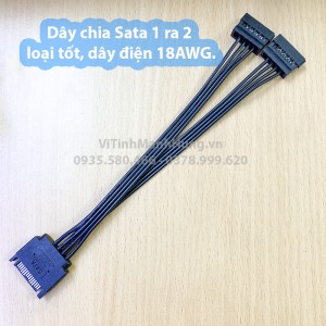 Dây chia 1 đầu Sata ra 2 đầu Sata, dài 20cm - Sata to 2 Sata.
