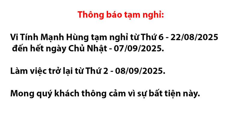 Thông báo.