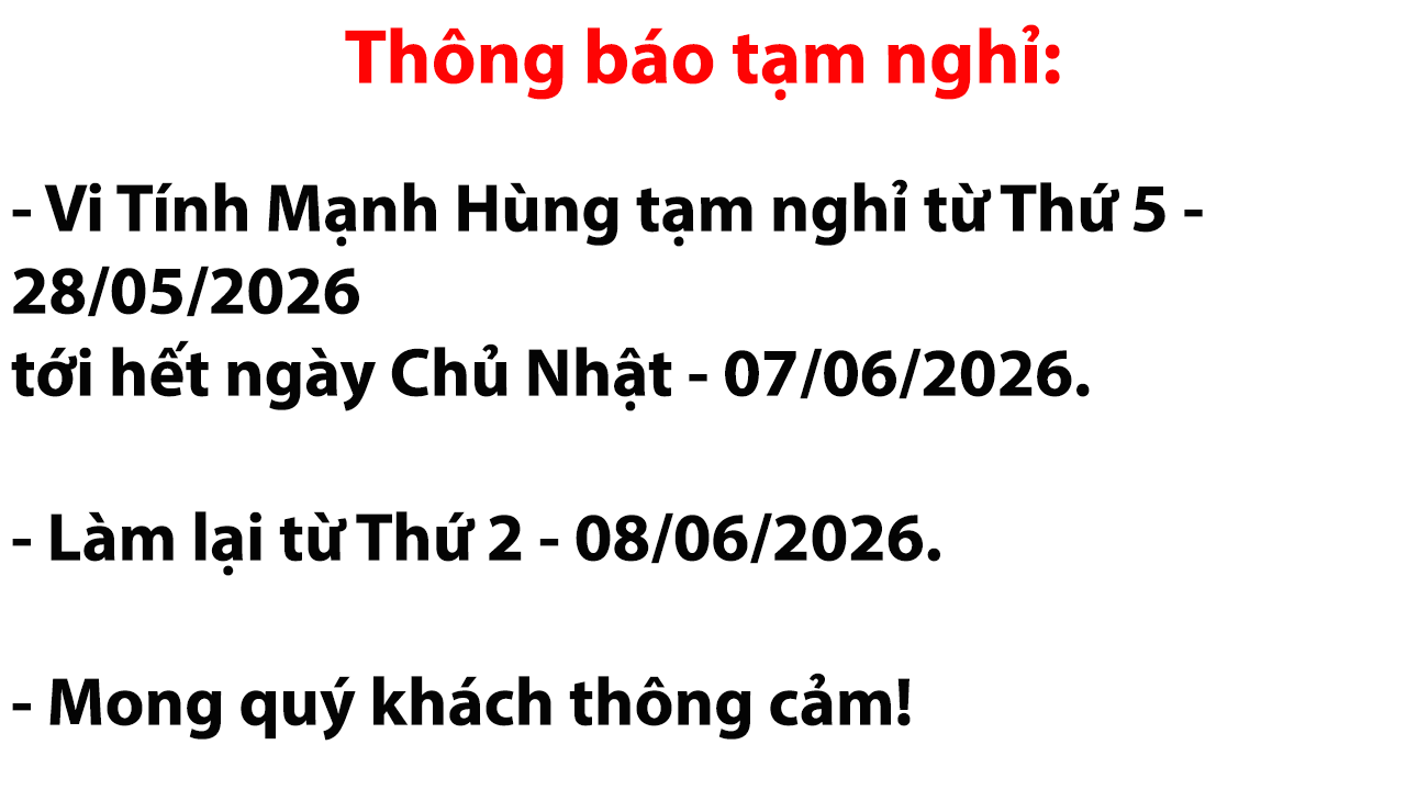 Tạm nghỉ tháng 5-2026