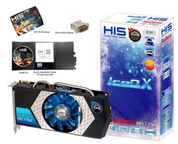 Vga HIS HD 7750 IceQ X Turbo : 1G - 128bit - DDR5
